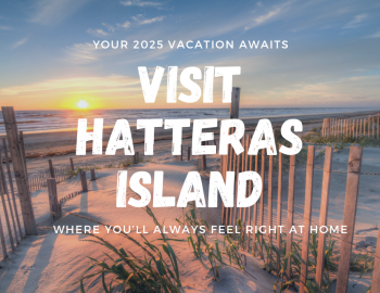 view of the beach on Hatteras Island