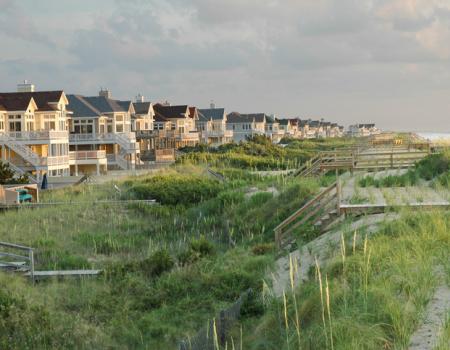 Oceanfront homes in the Outer Banks
