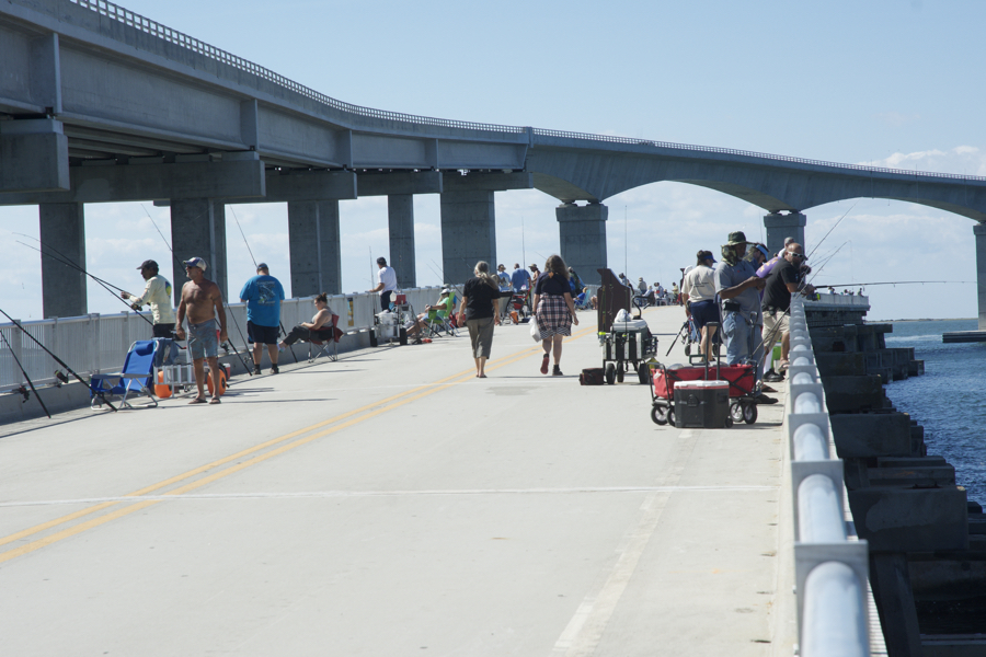 The new Bonner Bridge Fishing Pier is open and ready for anglers. The new Bonner Bridge Fishing Pier is open and ready for anglers.