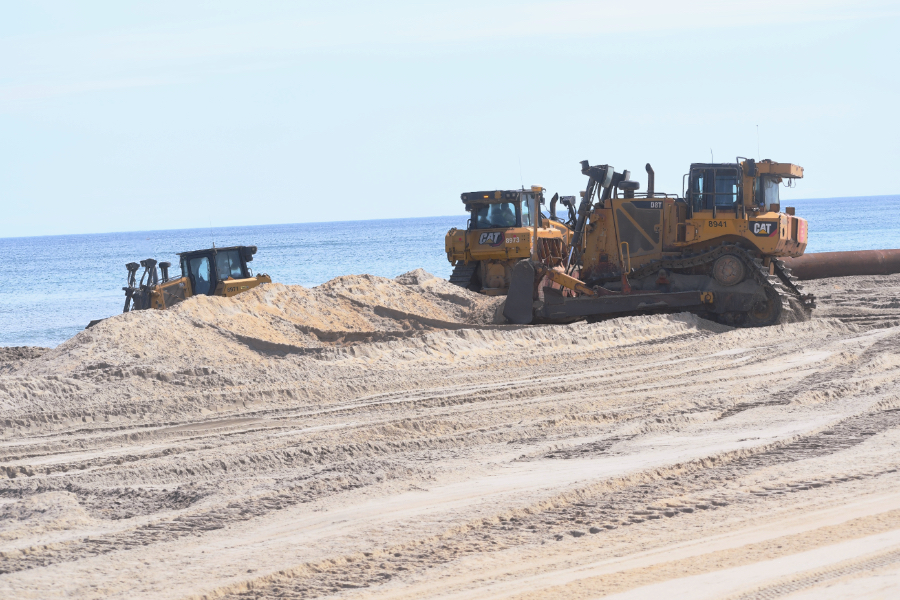 The Outer Banks beach nourishment project is moving forward in Kitty Hawk. The Outer Banks beach nourishment project is moving forward in Kitty Hawk.