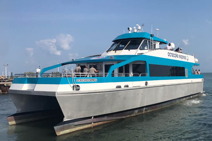 The 129 passenger Ocracoke Express is on pace for a record setting year. The 129 passenger Ocracoke Express is on pace for a record setting year.